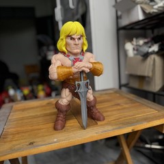 12″ Stylized He-Man Inspired 3D Printed Figure – Custom Art Toy Collectible