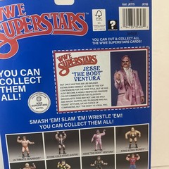 LJN WWE Superstars Series 2 Jesse The Body Ventura Blue Card By Mattel