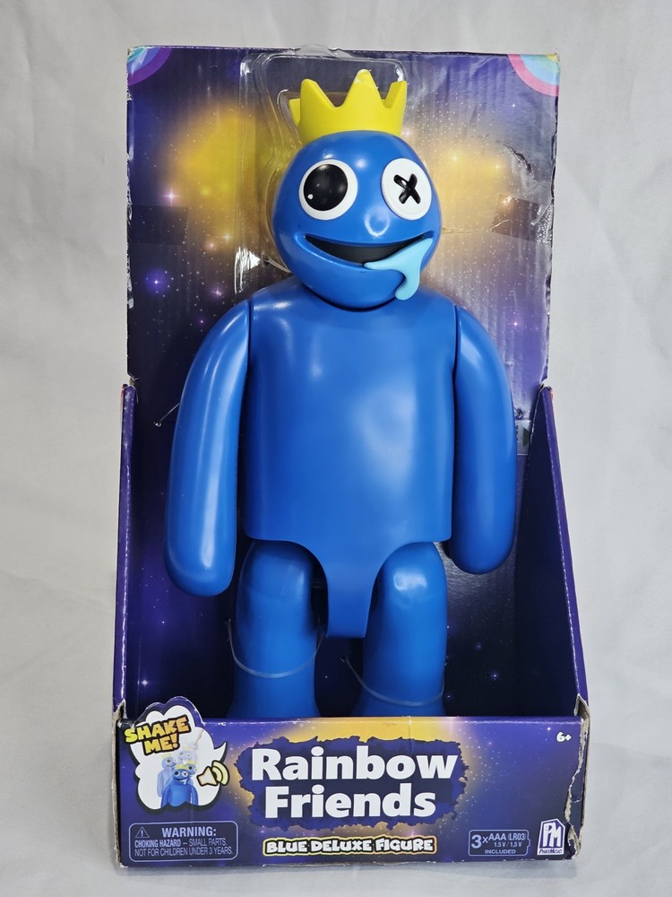 Rainbow Friends Blue Deluxe 12″ Action Figure w/Shake Me Sounds 3️⃣ Damaged Box