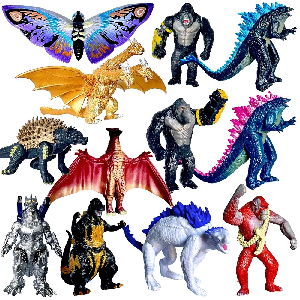 Set of 12 Godzilla x Kong: The New Empire Dinosaur Dragon Toys Action Figure