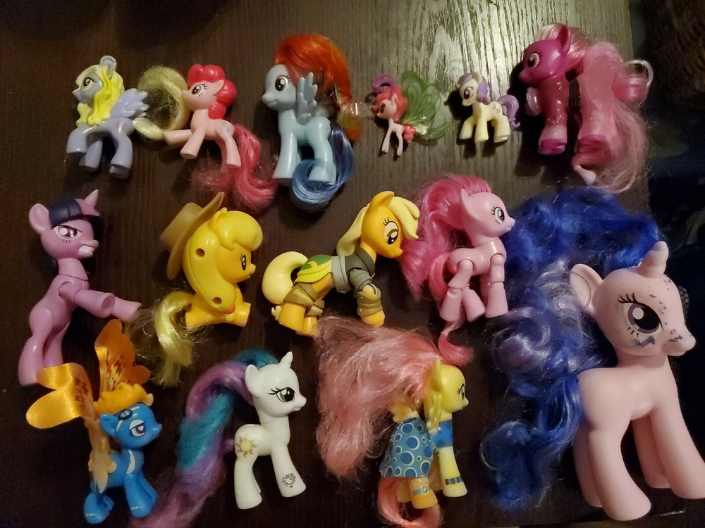 My Little Pony ~❤️~ Lot of 14 Random Ponies – Various Sizes, Colors and Types