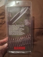 Rambo First Blood John J. Rambo Action Figure Assault Rifle Knife Boxed