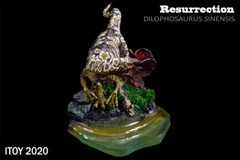 ITOY Dilophosaurus Figure with Base Animal Dinosaur Model Collections Gift Toys