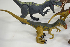 Lot of 8 Jurassic World Toy Dinosaurs Opposable Raptor Dinosaurs