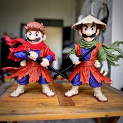 Ronin Luigi Samurai Fan Art Statue