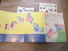My Little Pony 1984 Hasbro Hi-C Promo Advertising Poster Calendar W/Stickers