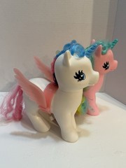 My Little Pony White & Pink 9” Large Size Lot Of 2 Pink And White With Wings