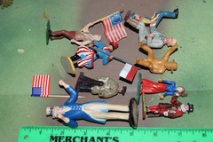 INTERESTING LOT OF PLASTIC/RUBBER FIGURES FROM 1950-80