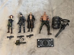 Solid Snake, Meryl, Liquid, Vulcan Raven Metal Gear Solid 1999 McFarlane Figures