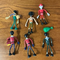 VTG Lot of 15 Character Dynamics Ltd CD Bendable Figures 1970s 1980s Toys Retro