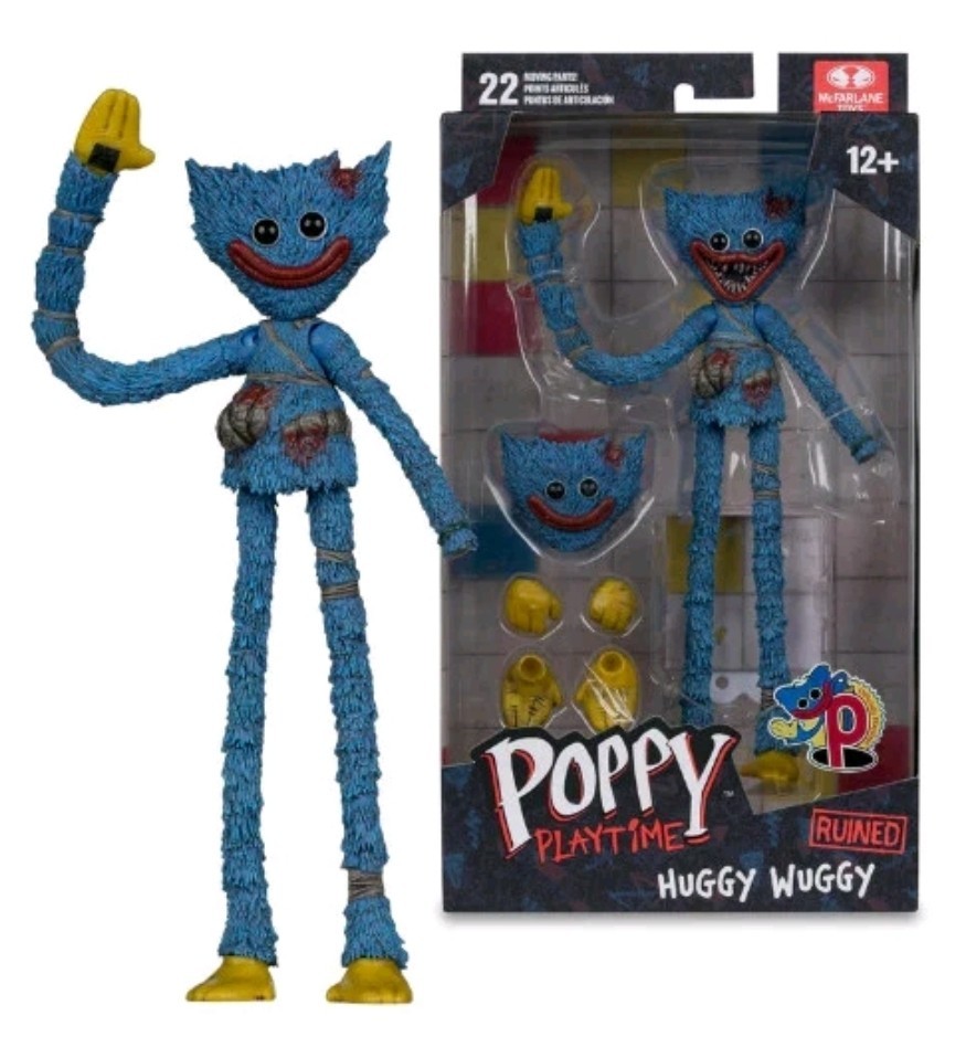 New McFarlane Toys MOB Poppy Playtime Ruined Huggy Wuggy 7″ Action Figure