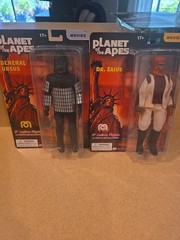 2 Planet Of The Apes Mego Figures General Ursus And DR Zaius