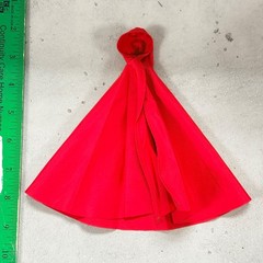PB-HDC-RED: 1/12 wired Hooded cape for 6″ figure – Red
