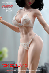 YM507 1/6 Female Body Pale Plump Slender Waist 12″ Detail Action Figure Model