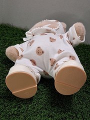 Get A Hug Co. 12 inch Fully Jointed Teddy Bear Plush Baby Outfit Bib Shoes NWOT