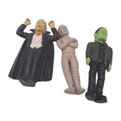 XONEX DRACULA FRANKSTEIN MUMMY FIGURE 5 CM UNIVERSAL MONSTERS 2005
