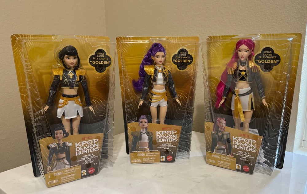 KPop Demon Hunters HUNTR/X “Golden” Singing Dolls IN HAND ALL THREE SHIPS ASAP!