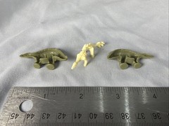 Kinder Joy Egg Jurassic World Dinosaur Figure Lot Of 3 Ankylosaurus Mini Toy