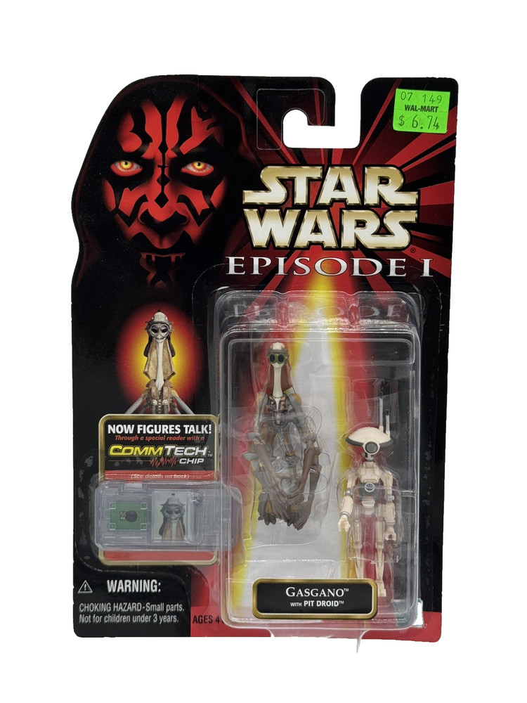 Star Wars Episode I “Gasgano with Pit Droid” #84116 Action Figure NIB Hasbro
