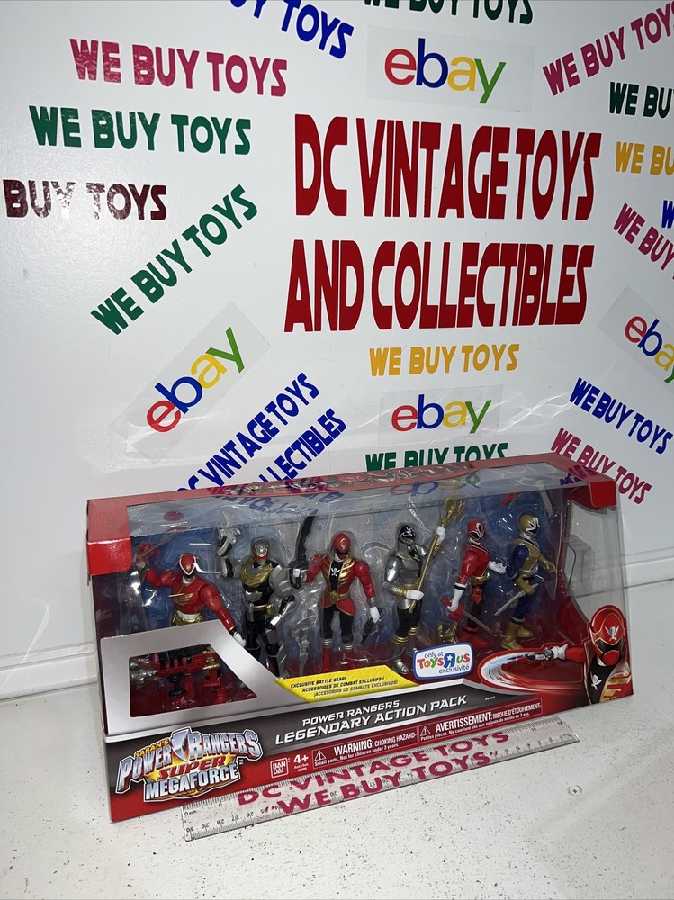 Power Rangers Super Megaforce Action Pack Robo Knight Silver Gold Red Cannon New