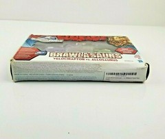 Jurassic World Brawlasaurs Velociraptor vs Allosaurus Figure 2 Pack Open Box