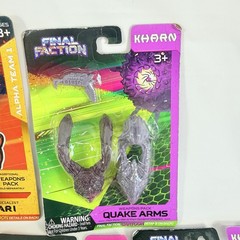 Final Faction Action Figure Weapons Alpha Khaan Amari Quake Synthoid Scourge F