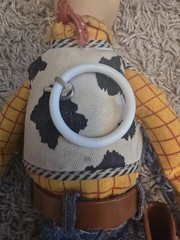 Thinkway Toy Story Lots O Laughs Woody Pull String Stomach Giggle w/Hat