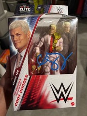 signed wwe cody rhodes elite 120 chase autograph figure