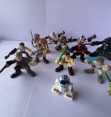 Hasbro Star Wars Galactic Heroes Action Figures Lot Set Assorted Bundle of 17