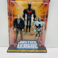 Bruce Wayne Batman Beyond Warhawk Justice League Unlimited 3 pk 4″ NIP