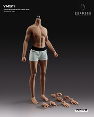 YM YM511M 1/6 Male Bodybuilding Action Figure Body 12in Muscle Soldier Model Toy