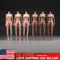 us stock 1/6 Pale Suntan Large Chest Flexible Body Female Action Figure Model