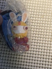 3 Rabbids Invasion Sports Mini Figures; Rocking Horse, Bumper Car, Go Cart • New
