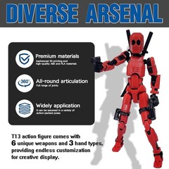 High-Quality 3D Printed T13 Action Figure – Stunning Glow-in-the-Dark Display