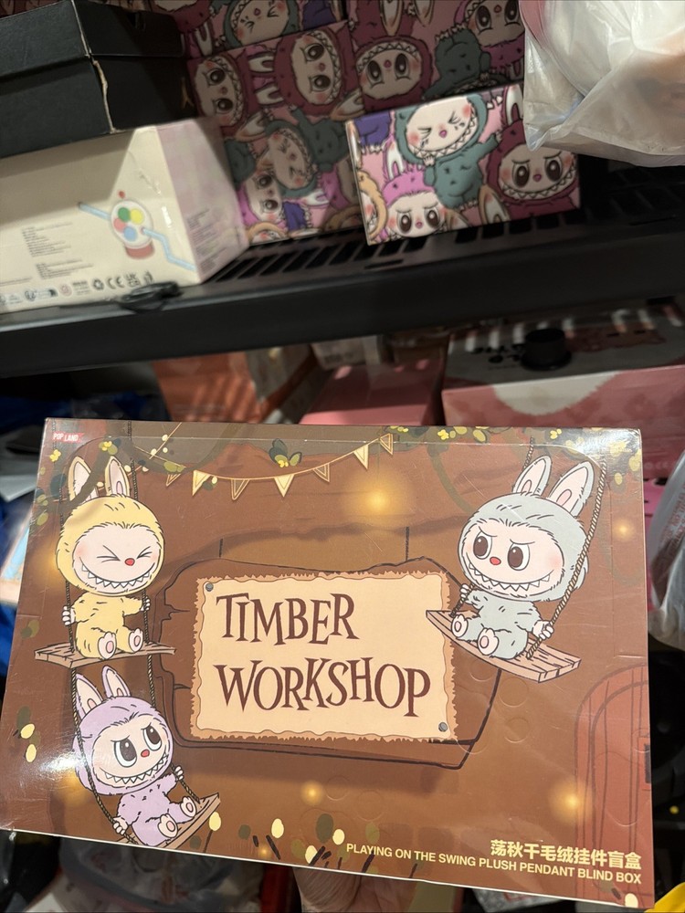 Labubu Timber Workshop Complete Set Authentic Popland Exclusive NEW SEALED CASE