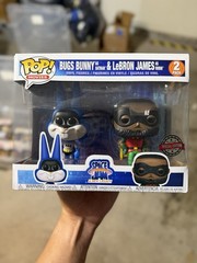 Funko Pop Bugs Bunny (Batman) Lebron James (Robin) Figure 2Pack Special Edition