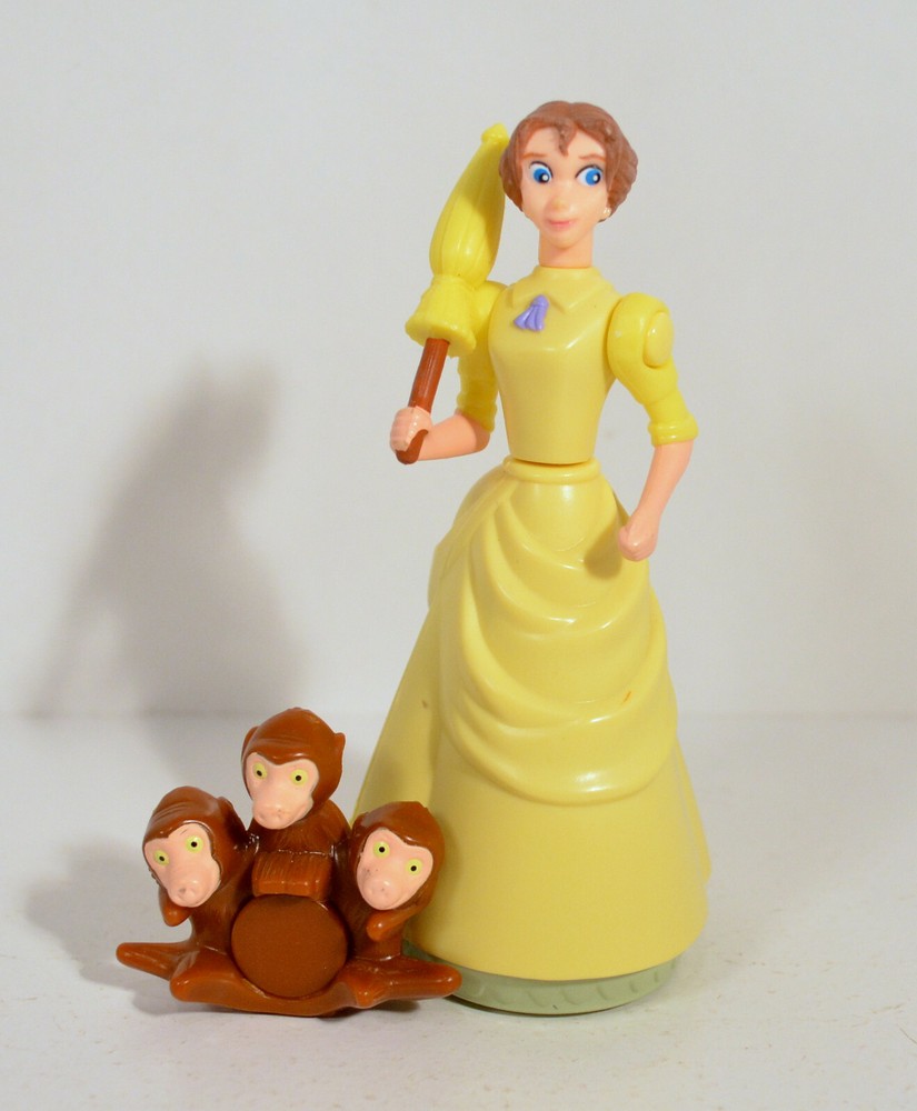RARE FOREIGN 1999 Jane 4.25″ Action Figure McDonald’s EUROPE Disney Tarzan