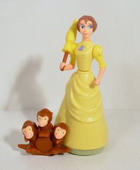 RARE FOREIGN 1999 Jane 4.25″ Action Figure McDonald’s EUROPE Disney Tarzan