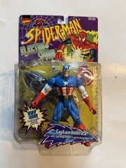 Toy Biz Spider-Man Electro-Spark Captain America & Electro New In Packages
