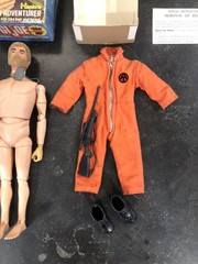 Hasbro 1974 GI Joe Air Adventurer Box 7282 Orange Jumpsuit All Original Blonde