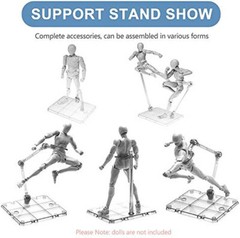 Adjustable Action Figure Stand for 6-8″ Figures Multi-Pack Display Holder