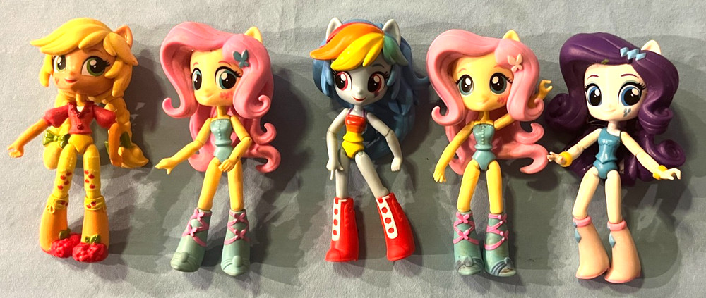 Hasbro My Little Pony Equestria Girls Minis Rarity – Lot of 5 Girl Figurines