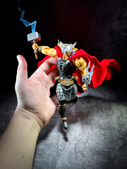 New Ac Factory Toys Thor Thunder God Marvel Anime Action Figure Figurine Kaiyodo