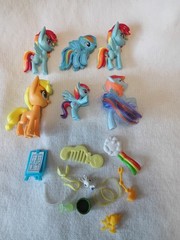 MLP My Little Pony Ponies Lot Of 6 Rainbow Dash And More