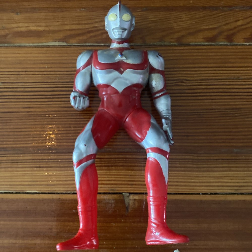 1990 TSUBURAYA CHINA 8″ ULTRAMAN ACTION FIGURE RED SILVER