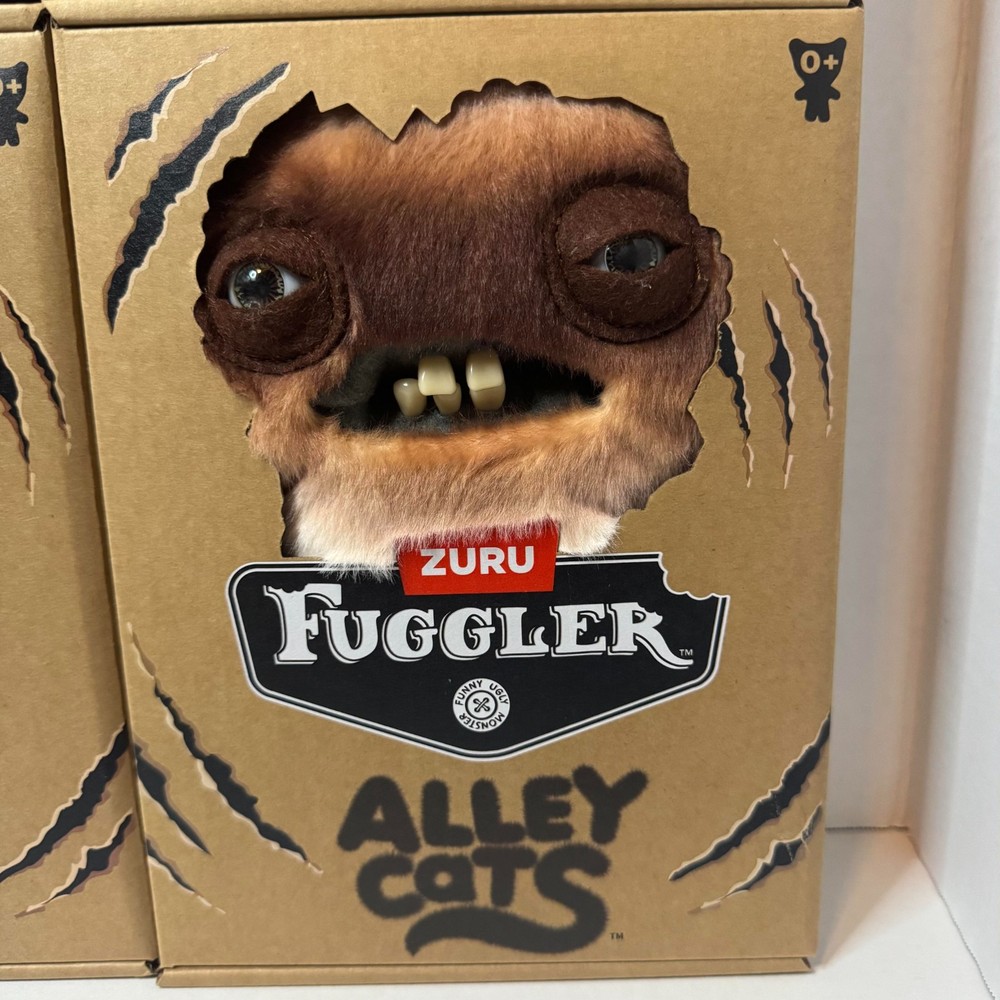 Fuggler Funny Ugly Monster Plush Toy Alley Cats Series – Choose Your Favorite
