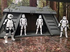 Oversize Endor Forest Backdrop Star Wars TVC Black Series Hasbro Kenner