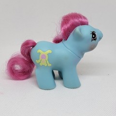 VINTAGE 1989 My Little Pony G1 Newborn BABY SHAGGY + Original Purple Duck Comb