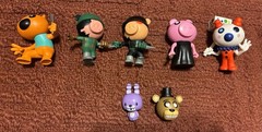 PIGGY Minifigure Figures Mini Toon Phat Mojo PVC Set of 4 Plus 2 Mini FNAF Figs