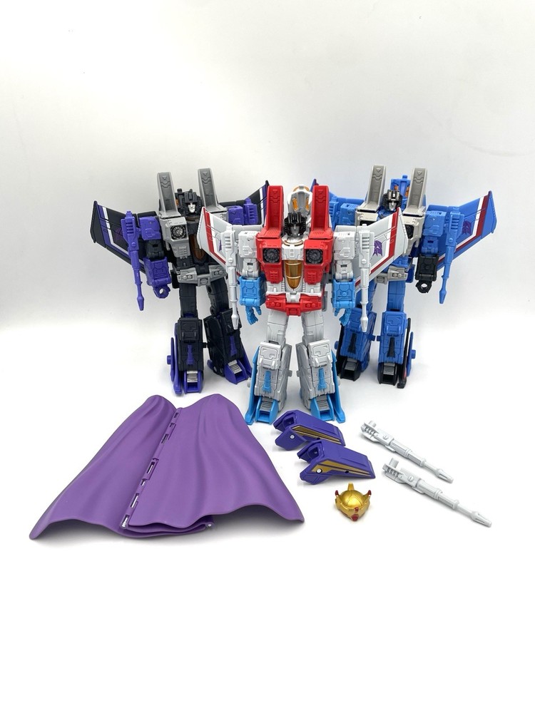 Transformers Dramatic Capture Series Starscream, Thundercracker, and Skywarp